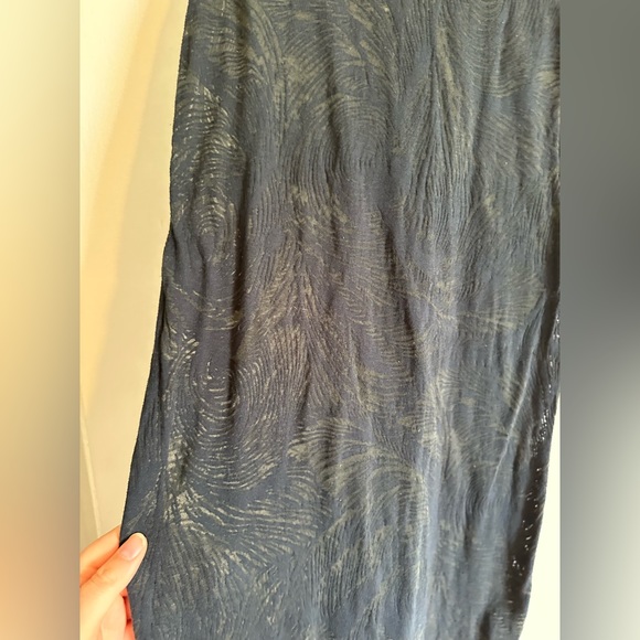 Intimately Free People Dark Grey/Black Sheer Printed Bodycon Mini Dress Size M - Picture 5 of 8